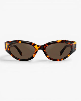 Loretta Sunglasses : Ember Tortoise / Dark Brown Lens
