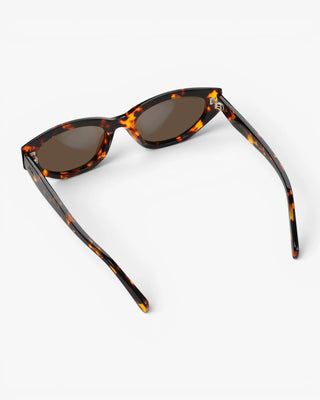 Loretta Sunglasses : Ember Tortoise / Dark Brown Lens