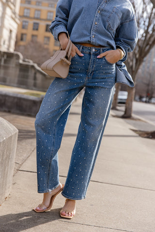 Luna Rhinestone Jean