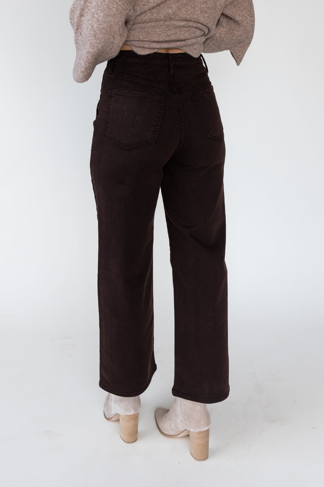 Marney Chocolate Cargo Pocket Wide Leg