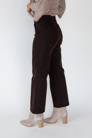 Marney Chocolate Cargo Pocket Wide Leg