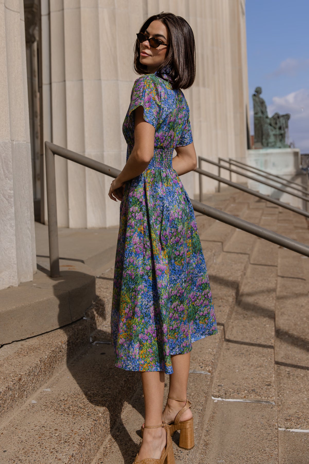 Monet Floral Midi Dress Monet Floral Midi Dress