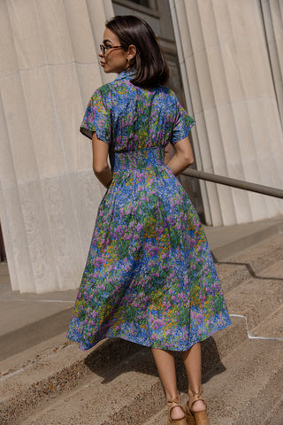 Monet Floral Midi Dress