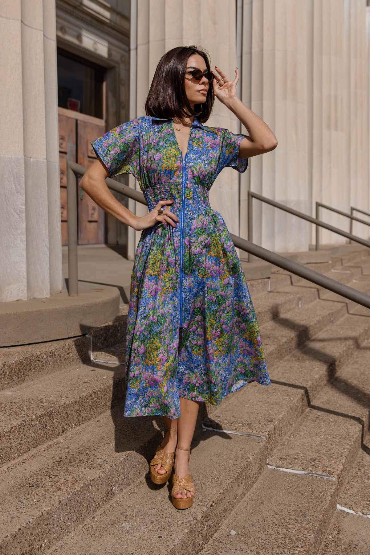 monet dress Monet Floral Midi Dress