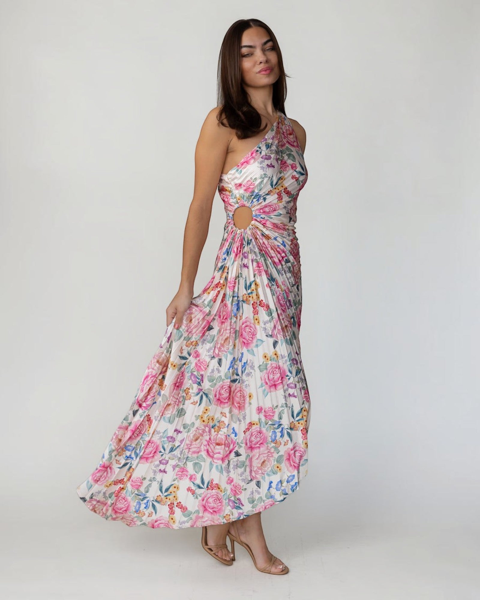 dreamy maxi dress Dreamy Coast Tropical Print Maxi Dress in Red