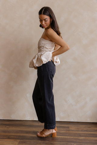 Paige Bubble Hem Top - Final Sale