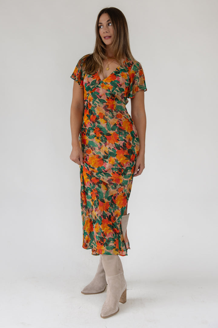 Paloma Floral Midi Dress
