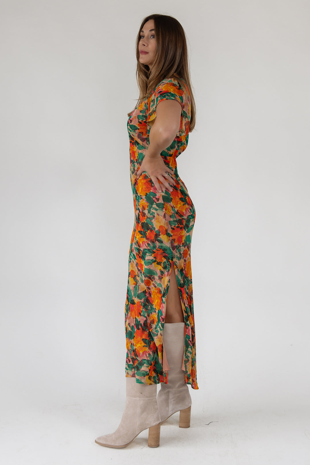 Paloma Floral Midi Dress