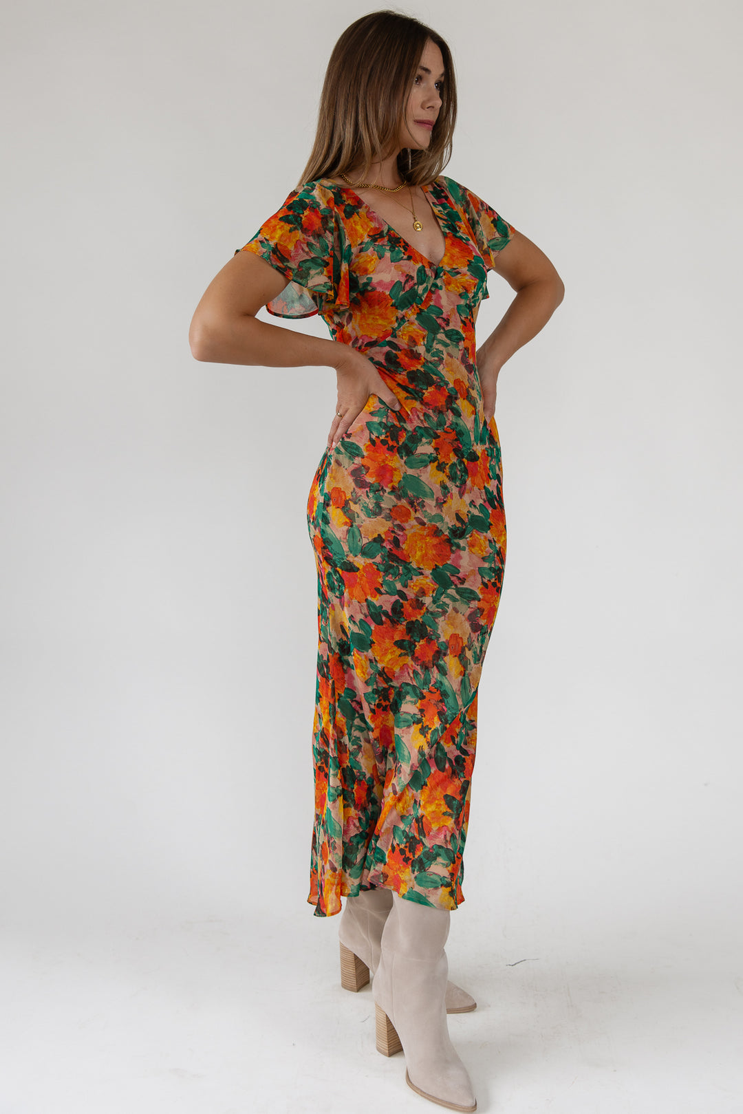 Paloma Floral Midi Dress