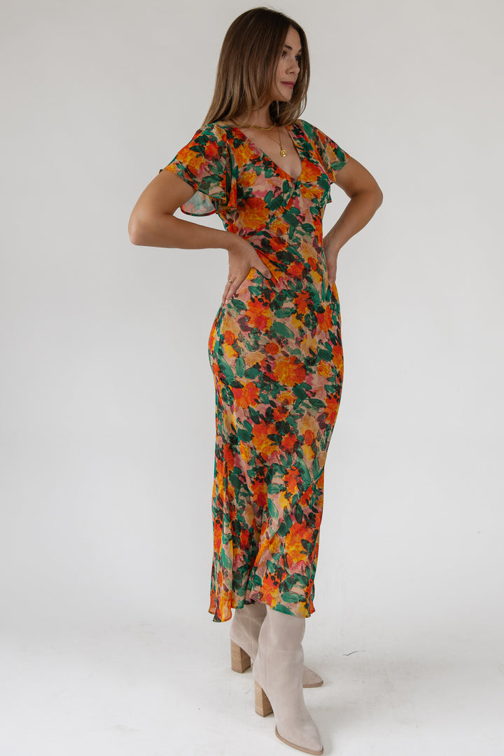 Paloma Floral Midi Dress