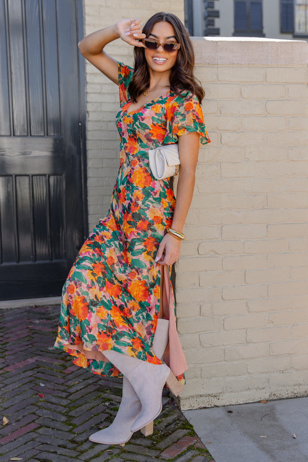 Paloma Floral Midi Dress