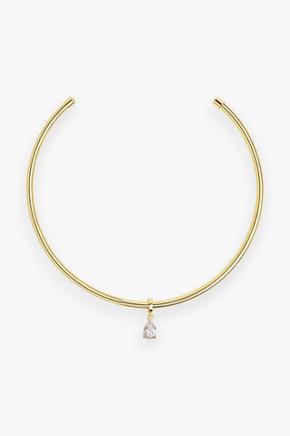 Pear Cut Necklace Cuff