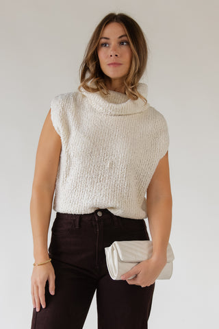 Remi Cream Cowl Sweater