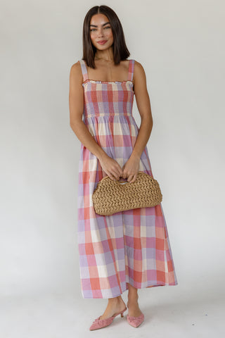 Rosemary Plaid Maxi Dress
