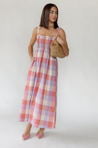 Rosemary Plaid Maxi Dress
