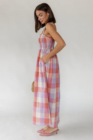 Rosemary Plaid Maxi Dress