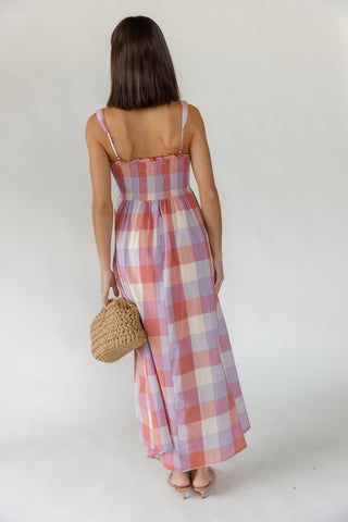 Rosemary Plaid Maxi Dress