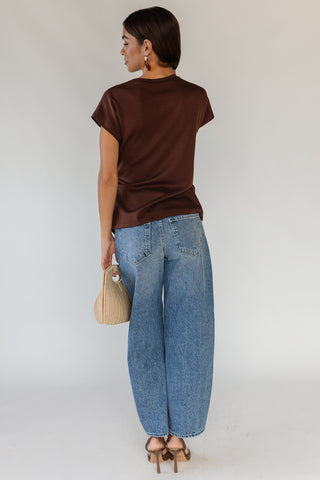 Camille Knot Top - Brown