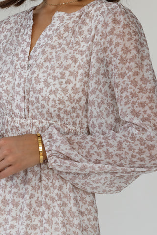 Ember Maxi Dress - Mauve Floral