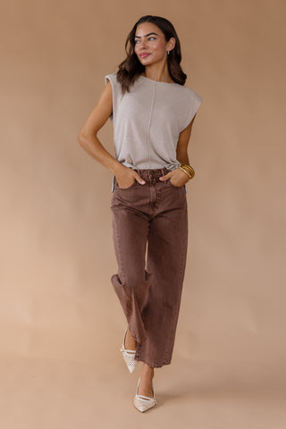 Veda Knit Top - Oatmeal