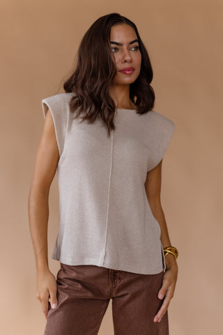 Veda Knit Top - Oatmeal