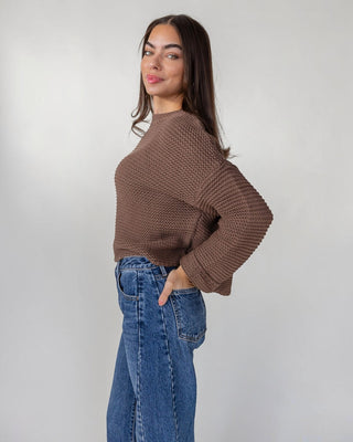 Sable Knit Sweater - Chocolate