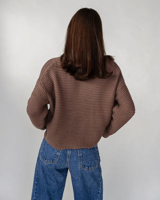 Sable Knit Sweater - Chocolate