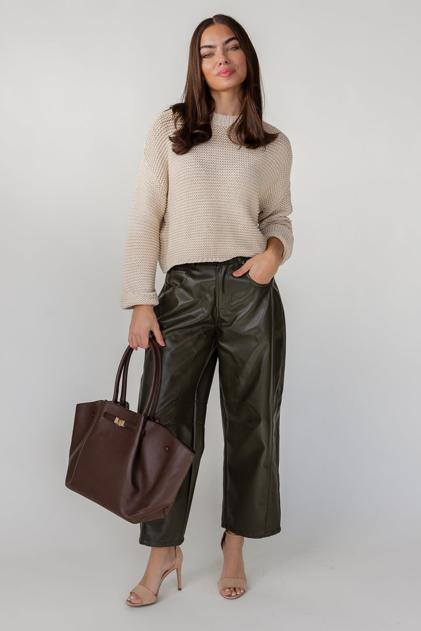 Sable Knit Sweater - Cream