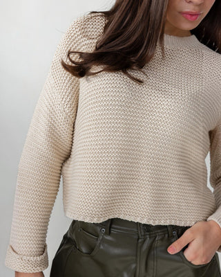 Sable Knit Sweater - Cream