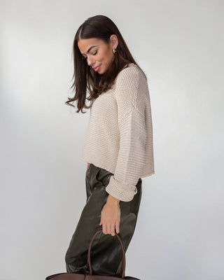 Sable Knit Sweater - Cream