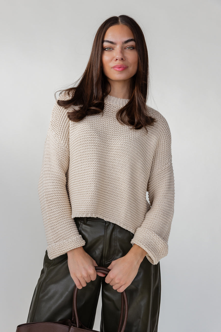 Sable Knit Sweater - Cream