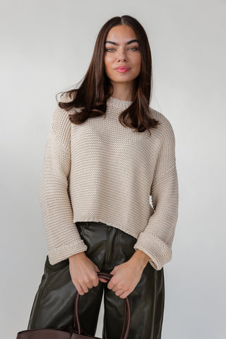 Sable Knit Sweater - Cream