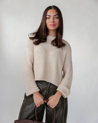 Sable Knit Sweater - Cream