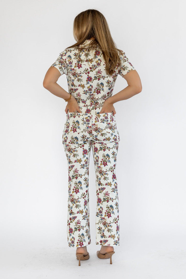Sadie Floral Print Jumpsuit - Final Sale