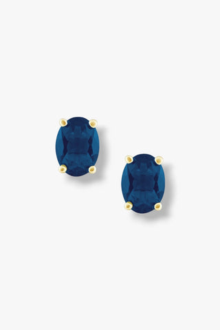 Sapphire Oval Cut Studs