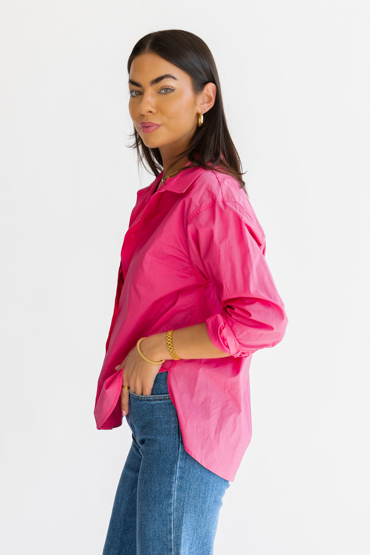 Selenia Pink Poplin Shirt