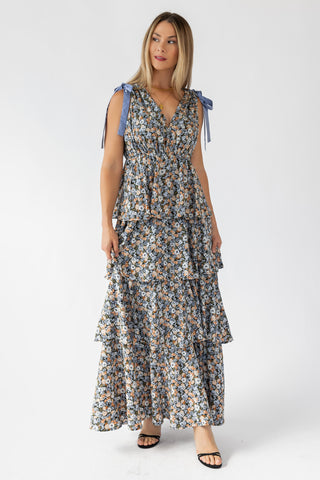 Shaina Black Floral Maxi Dress - Final Sale