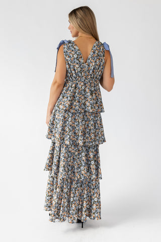 Shaina Black Floral Maxi Dress - Final Sale