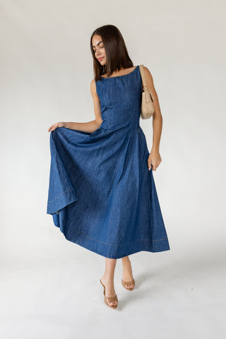 Siena Denim Midi Dress