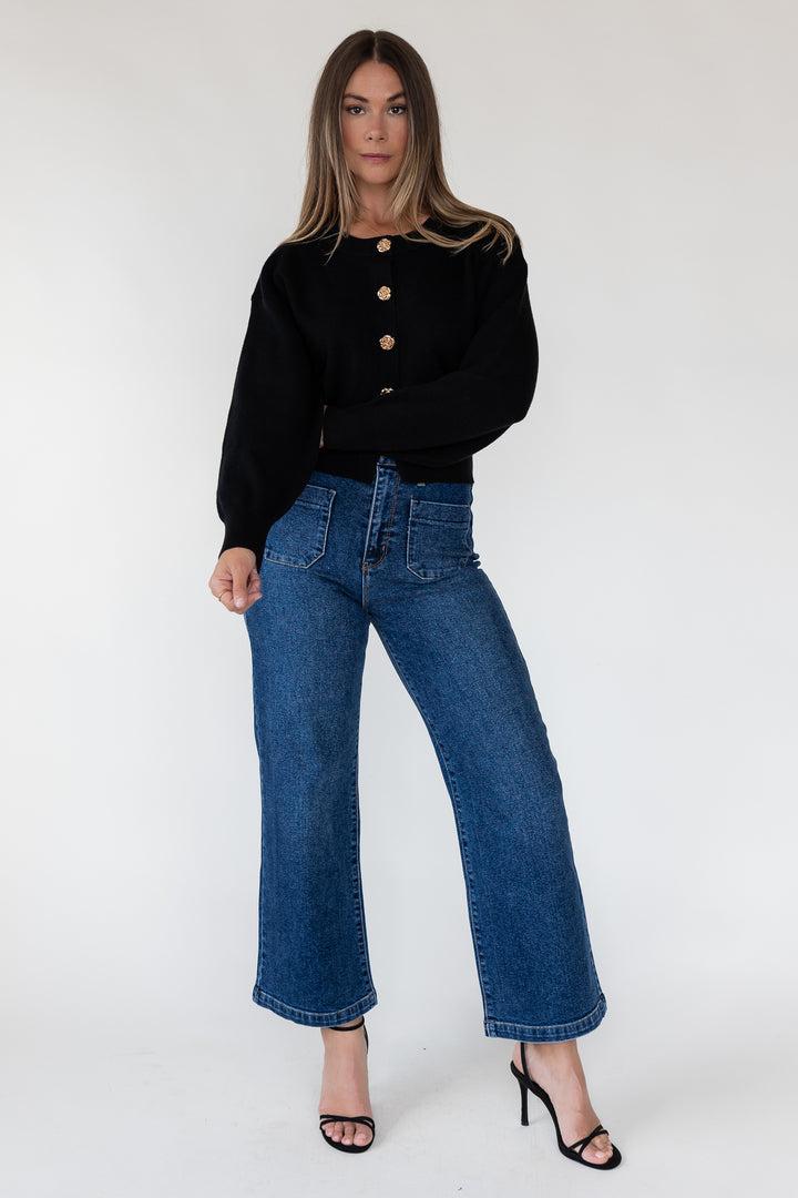 Stella Dark Wide Leg Denim