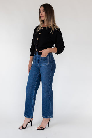 Stella Dark Wide Leg Denim