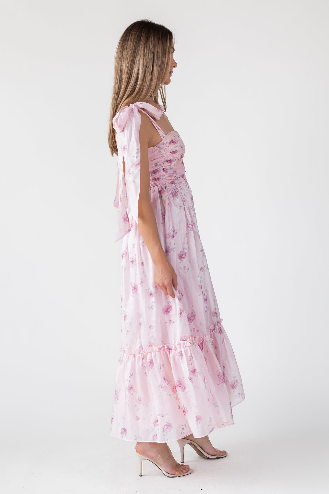 Sweet Serenade Rose Pink Corset Dress - Final Sale