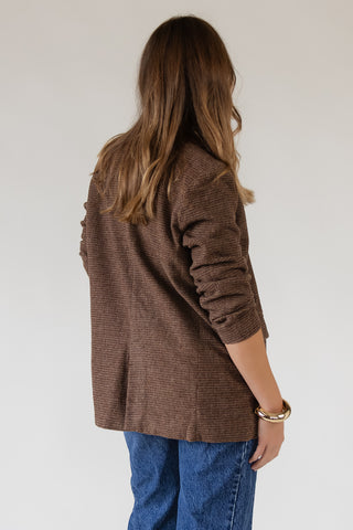 The Ellis Blazer — Chestnut