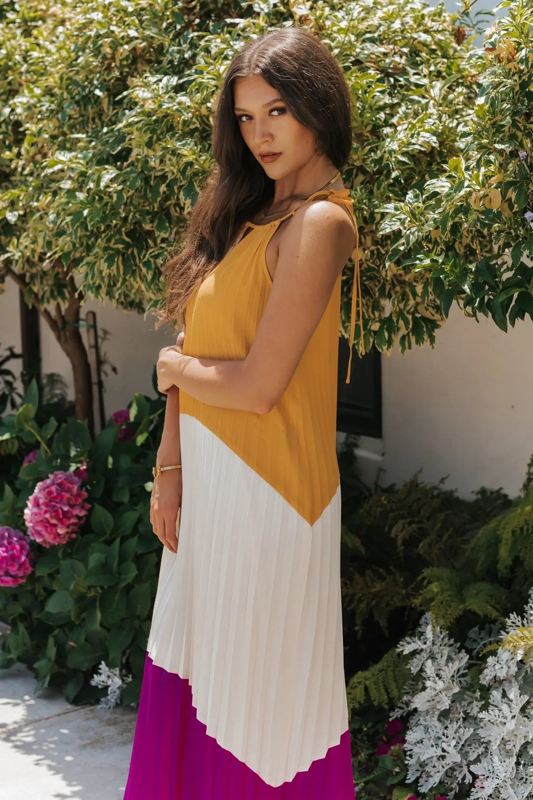 Vivienne Color Block Maxi Dress: Away Dance JO+CO Night Style The | In
