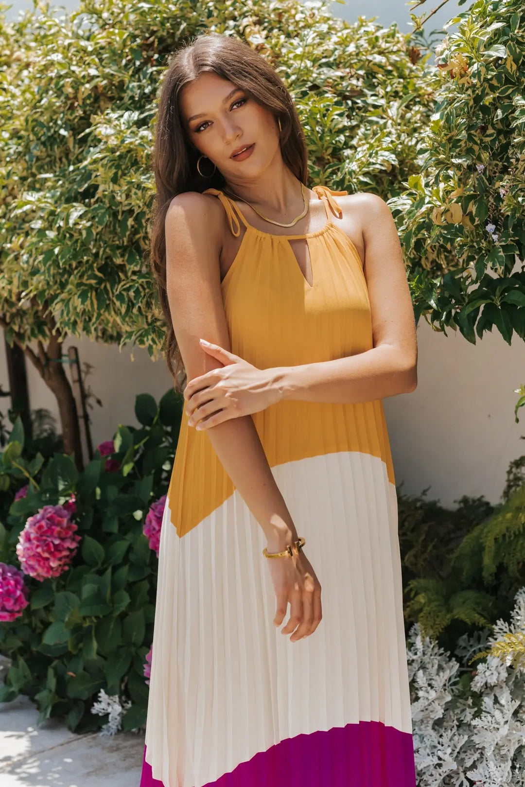Maxi Vivienne Dance The Color Block Away Dress: In Style Night | JO+CO
