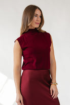 ASTR The Label Avah Sweater - Wine - JO+CO