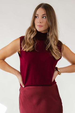 ASTR The Label Avah Sweater - Wine - JO+CO