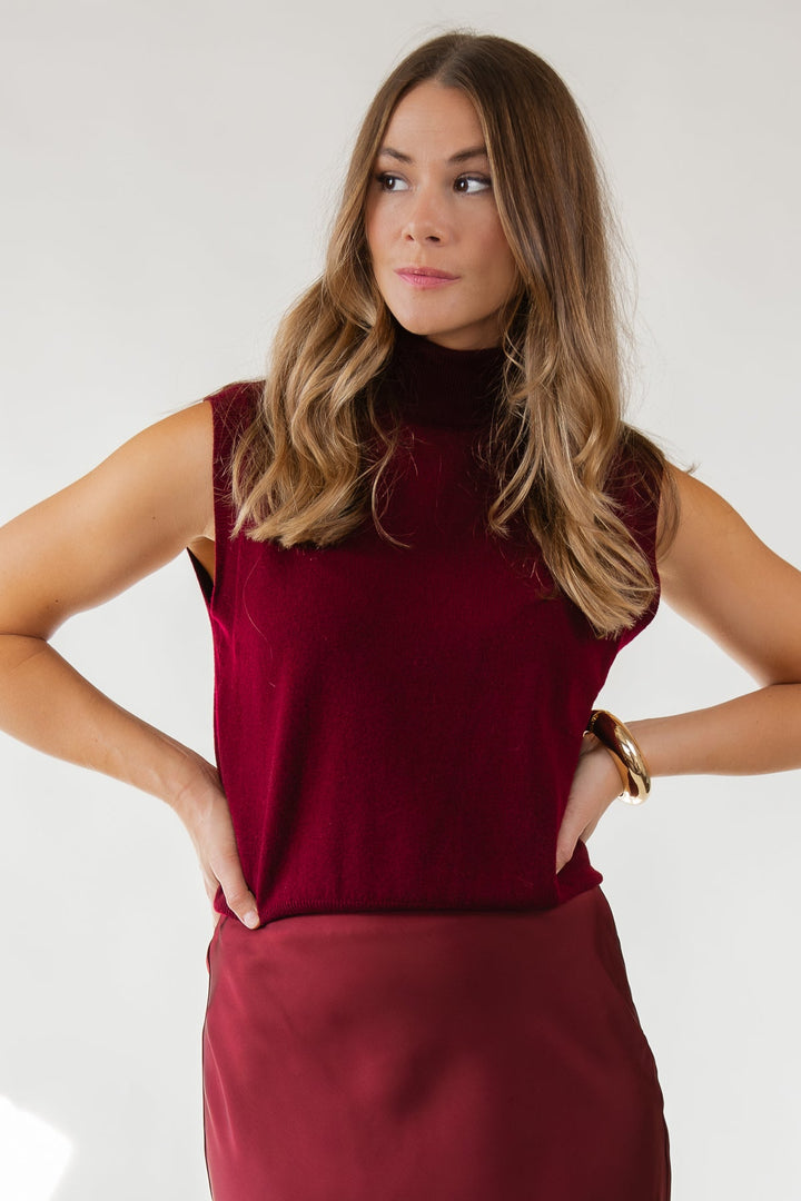 ASTR The Label Avah Sweater - Wine - JO+CO