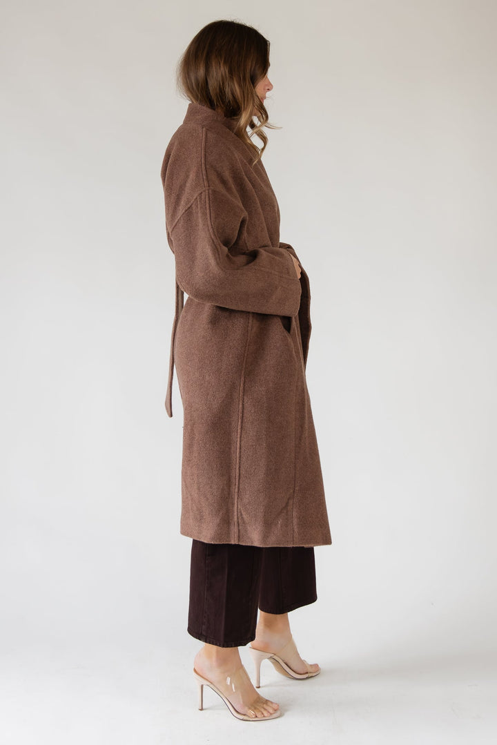 ASTR The Label Elaxi Taupe Coat - JO+CO