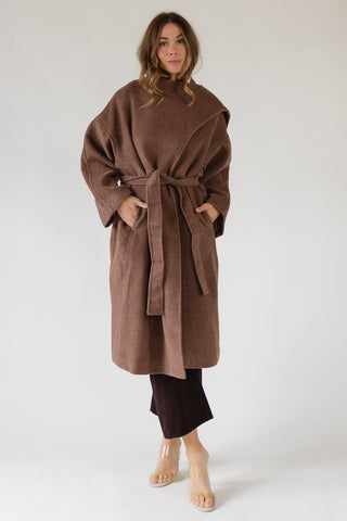 ASTR The Label Elaxi Taupe Coat - JO+CO